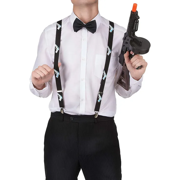 Funny Fashion Hosenträger Pistole für Erwachsene