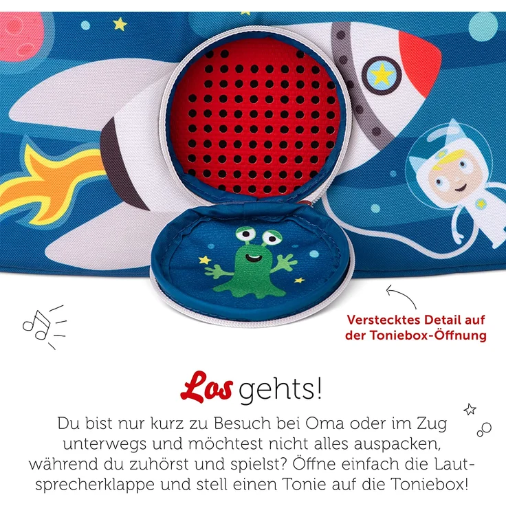 Tonies 'HörSpiel-Transporter Durch die Galaxie', zum Transport der Toniebox und der Toniefiguren – Bild 4