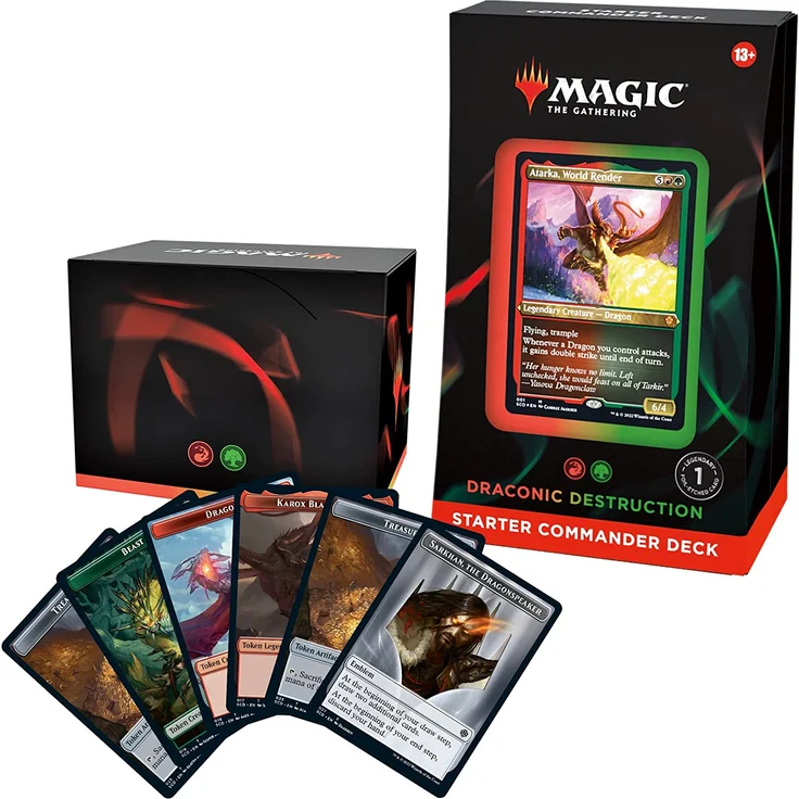 Magic: The Gathering Starter Commander Deck - Draconic Destruction (Red-Green - Englische Version) – Bild 1