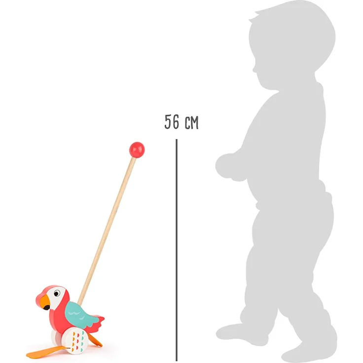 Legler 10475 Schiebetier "Papagei Lori" Watscheltier Holz - Preisvergleich – Bild 5