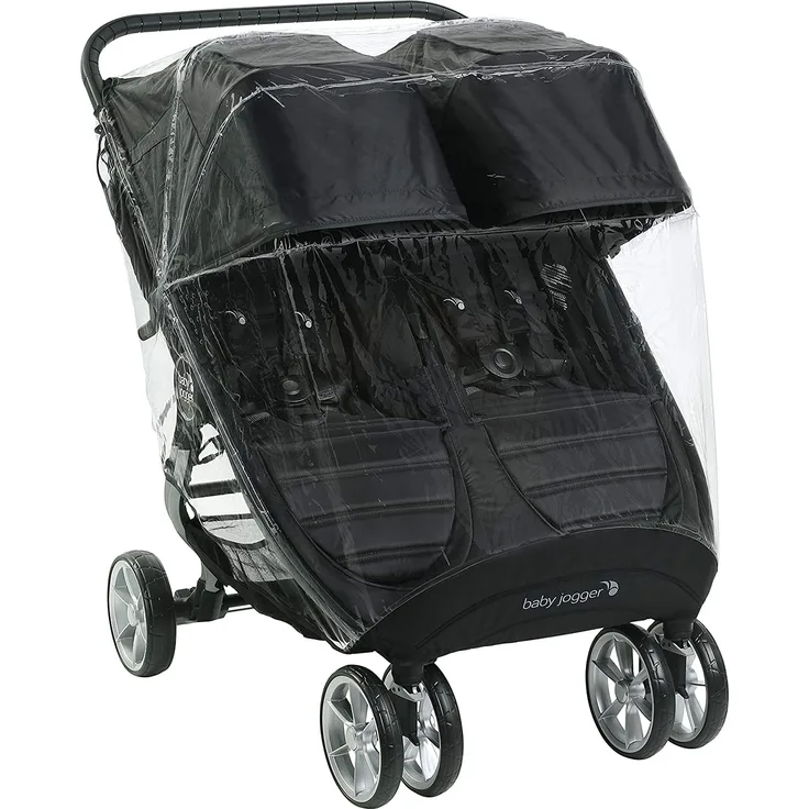 Baby Jogger Zwillingswagen-Wetterschutz und -Regenschutz | für City Mini 2 Double und City Mini GT2 Double | hält Regen, Schnee und Wind ab