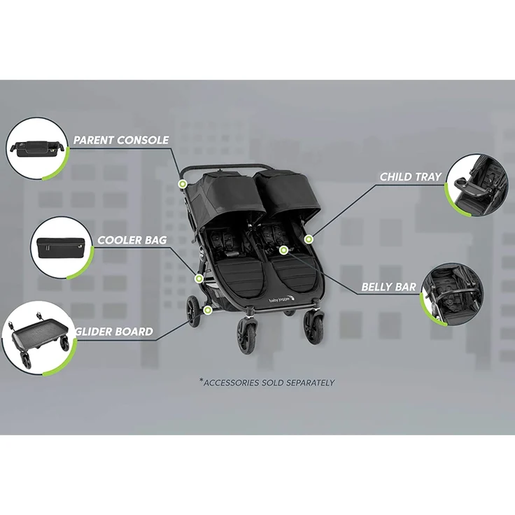 Baby Jogger Zwillingswagen-Wetterschutz und -Regenschutz | für City Mini 2 Double und City Mini GT2 Double | hält Regen, Schnee und Wind ab – Bild 3