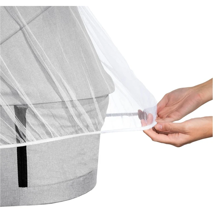 Hauck Protect Me Universal Insketenschutz, für Babyschalen, Mückennetz für Kinderwagen, Buggys und Reisebetten, Moskitonetz mit Gummizug, weiß – Bild 8