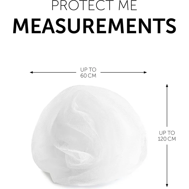 Hauck Protect Me Universal Insketenschutz, für Babyschalen, Mückennetz für Kinderwagen, Buggys und Reisebetten, Moskitonetz mit Gummizug, weiß – Bild 6
