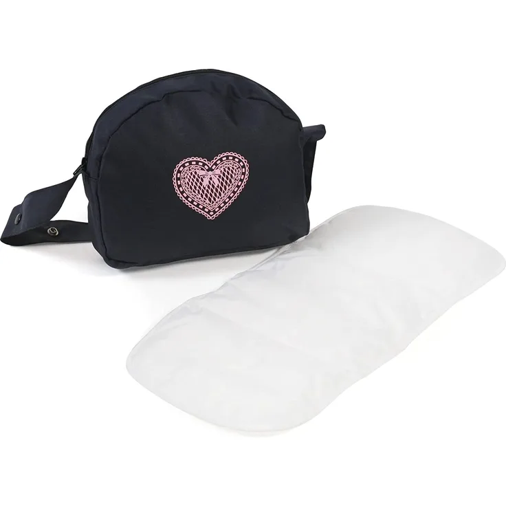 Bayer Chic 2000 Puppen-Wickeltasche in Melange grau-navy