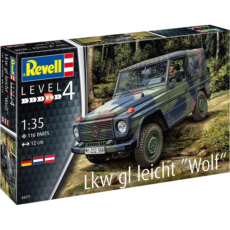 Revell REV-03277 LKW gl leicht Wolf Toys, Mehrfarbig, 1/35 – Bild 4