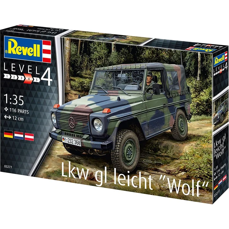 Revell REV-03277 LKW gl leicht Wolf Toys, Mehrfarbig, 1/35 – Bild 5