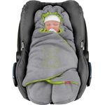 ByBoom Baby Winter-Einschlagdecke"Das Original mit dem Bären", Universal für Babyschale, Autositz, z. B. für Maxi-Cosi, Römer, für Kinderwagen, Buggy oder Babybett