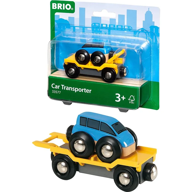BRIO Bahn - Autotransporter mit Rampe