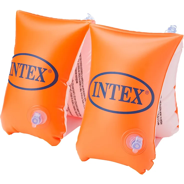 Intex Schwimmhilfe Schwimmflügel Deluxe groß, Orange, ca. 30 x 15 cm
