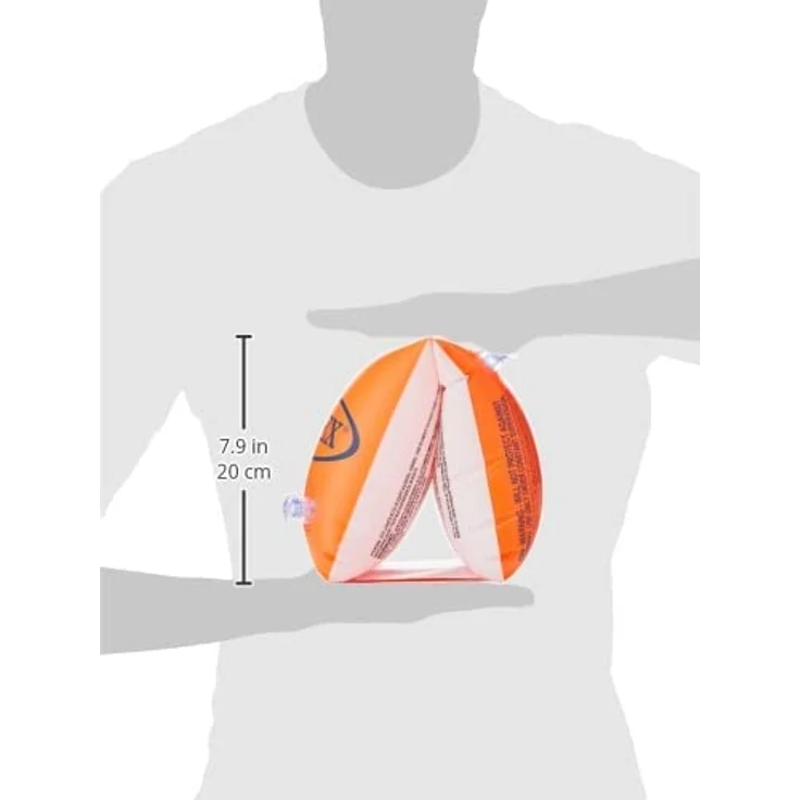 Intex Schwimmhilfe Schwimmflügel Deluxe groß, Orange, ca. 30 x 15 cm – Bild 5