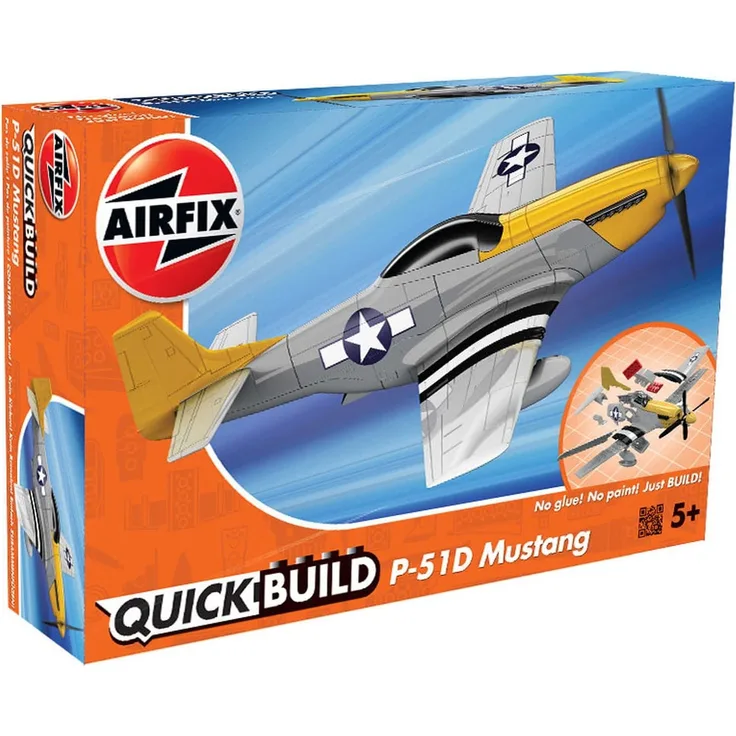 Airfix J6016 Fixed-wing aircraft model Montagesatz Mustang P-51D Beide Geschlechter Kunststoff 38 Stück(e)