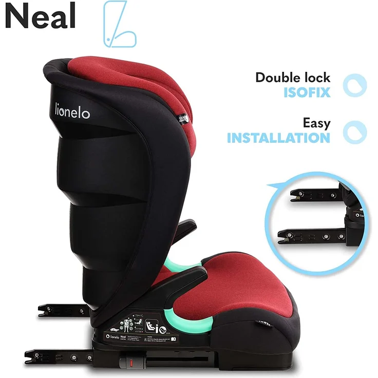 lionelo Kindersitz Neal i-Size Red Burgundy – Bild 4