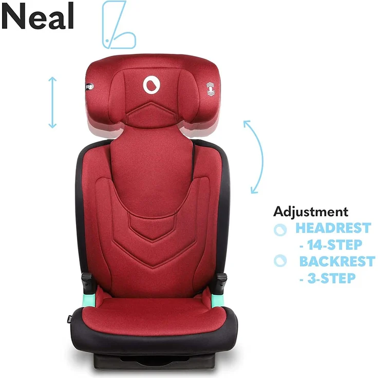 lionelo Kindersitz Neal i-Size Red Burgundy – Bild 6