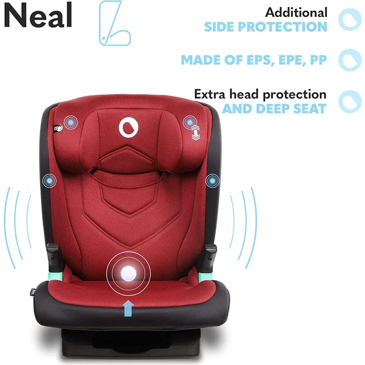 lionelo Kindersitz Neal i-Size Red Burgundy – Bild 5