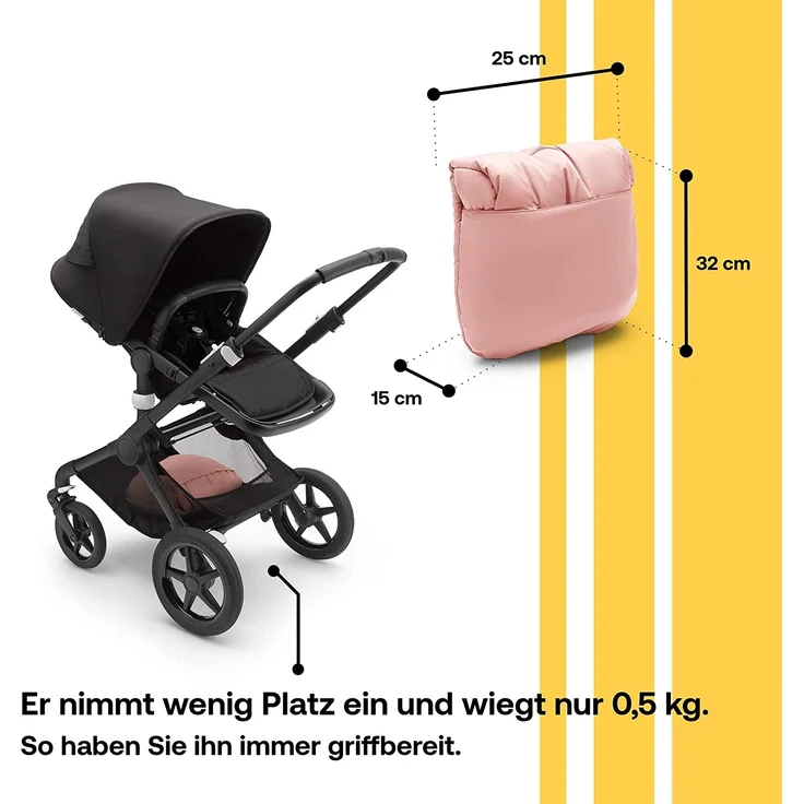 Bugaboo All Season Fußsack Evening Pink Rosa - Preisvergleich – Bild 7