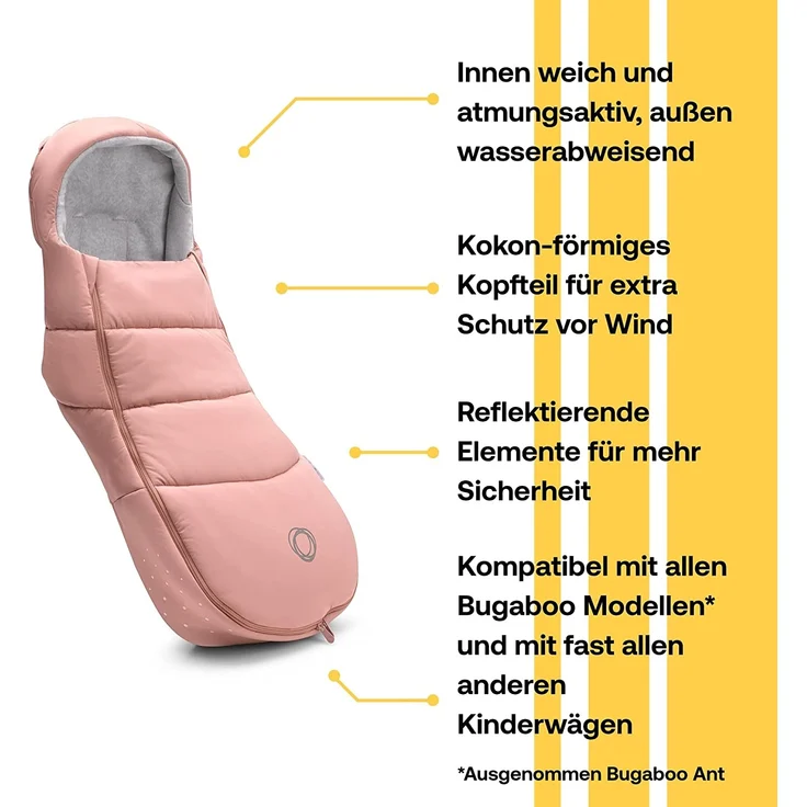 Bugaboo All Season Fußsack Evening Pink Rosa - Preisvergleich – Bild 3