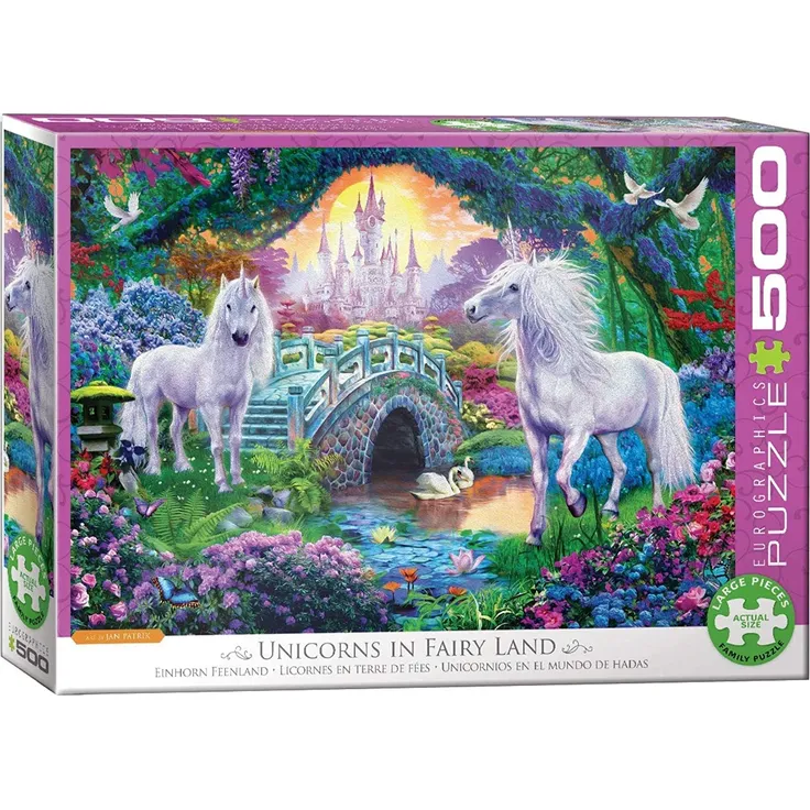 EuroGraphics 6500-5363 Unicorn Fairy Land 500-Teile Puzzle