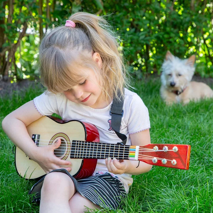 New Classic Toys 'Gitarre', 60cm, Holz, natur, ab 3 Jahren – Bild 3