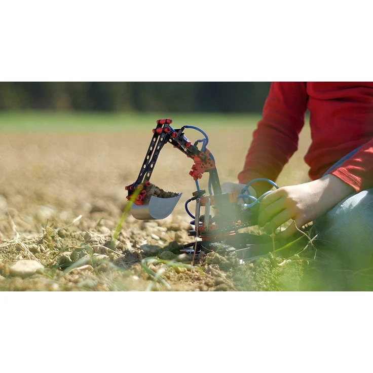 fischertechnik Pneumatic Power - der Pneumatik Spielzeug Bagger & 4 weitere Modelle von fischertechnik garantieren Spielspaß - Bergungsraupe, Stanzmaschine, Werkstattkran & Funktionsmodell -ab 8 Jahre - Preisvergleich – Bild 10