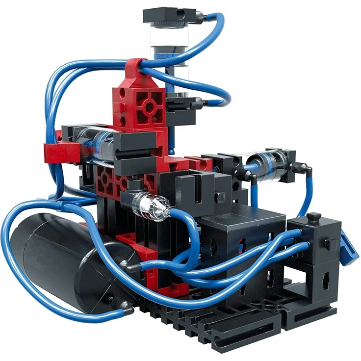 fischertechnik Pneumatic Power - der Pneumatik Spielzeug Bagger & 4 weitere Modelle von fischertechnik garantieren Spielspaß - Bergungsraupe, Stanzmaschine, Werkstattkran & Funktionsmodell -ab 8 Jahre - Preisvergleich – Bild 5
