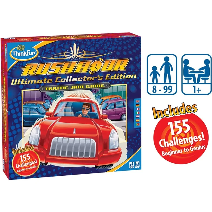 Thinkfun Rush Hour Ultimate Collectors Edition , Logik- und Strategiespiel, für Erwachsene und Kinder ab 8 Jahren, ab 1 Spieler, hochwertige Sammlerausgabe – Bild 2
