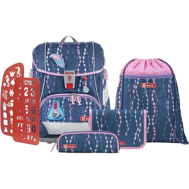 Step by Step 2in1 Plus Schulrucksack-Set 6tlg. mermaid – Bild 1