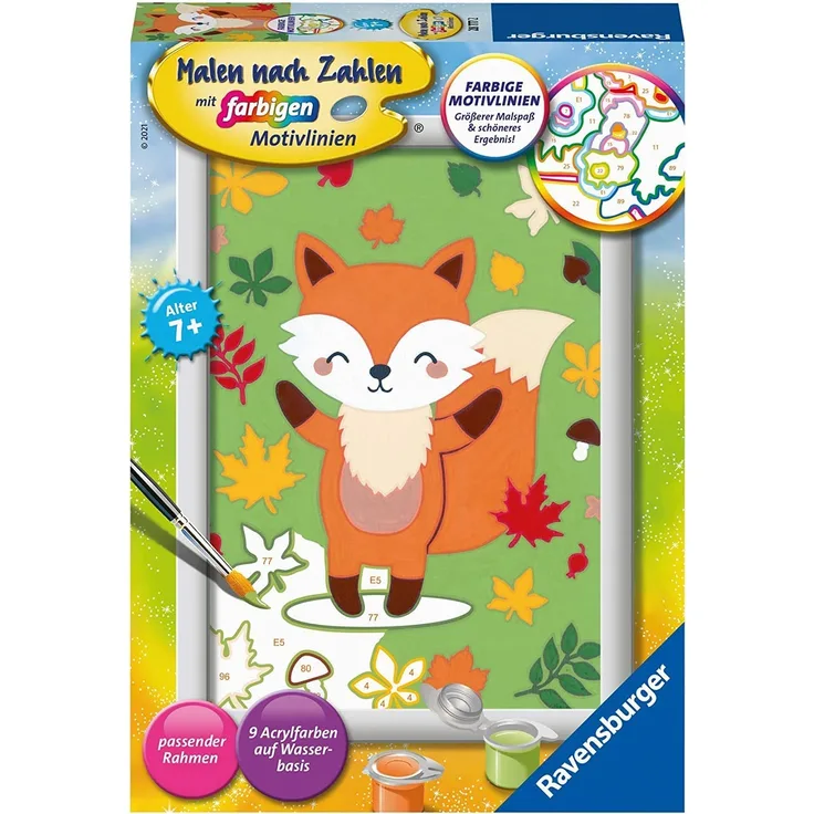 Ravensburger Malen nach Zahlen Malset Süßer Fuchs