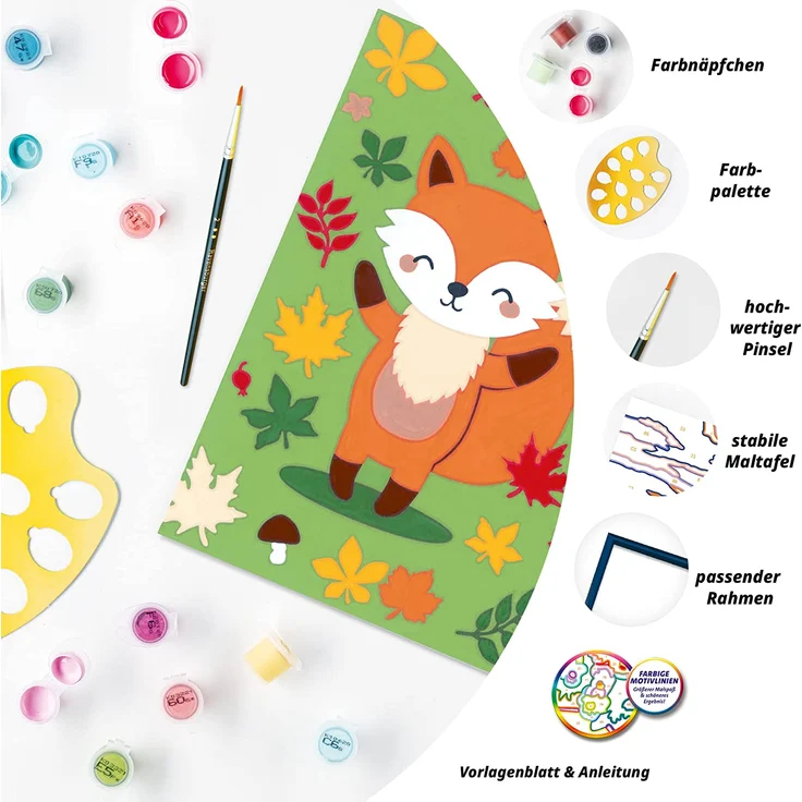 Ravensburger Malen nach Zahlen Malset Süßer Fuchs – Bild 5