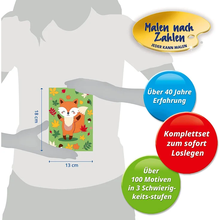 Ravensburger Malen nach Zahlen Malset Süßer Fuchs – Bild 6