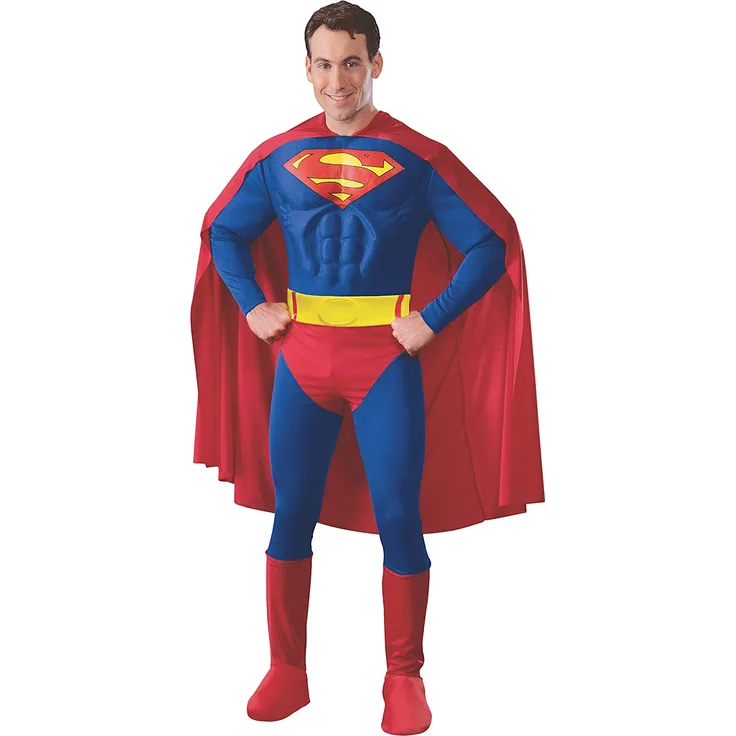 Rubie's 3888016 - Superman Muscle Chest Adult, M, blau/rot