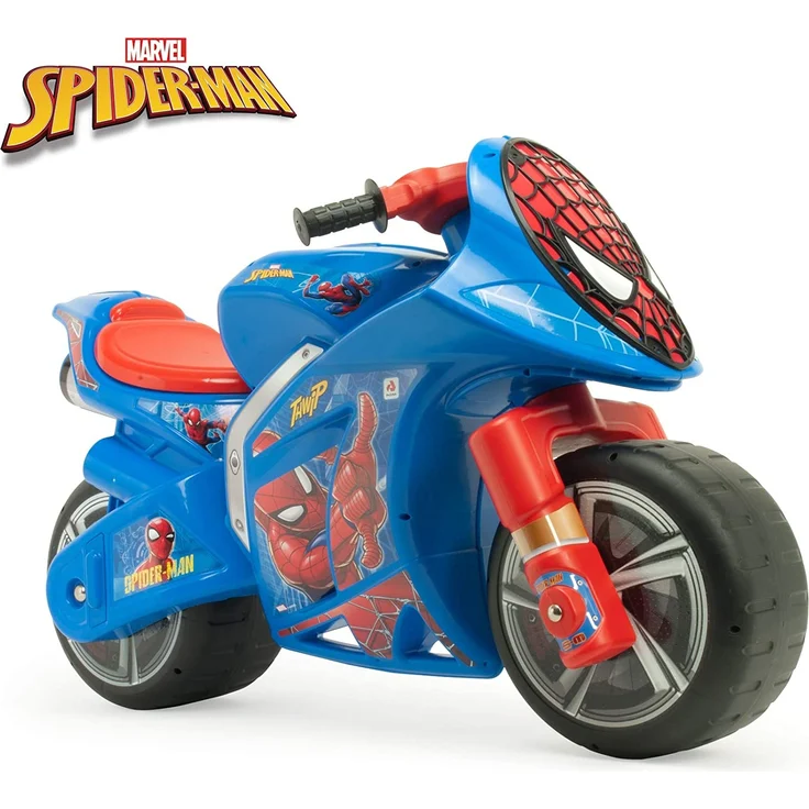 INJUSA - Laufrad Wind Spiderman XL mit Offizieller Markenlizenz Empfohlen für Kinder +3 Jahre mit breiten Rädern und Tragegriff – Bild 3