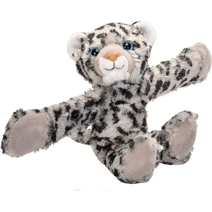 Wild Republic Huggers Schnapparmband Kuscheltier, Plüschtier, Schneeleopard 20 cm – Bild 1