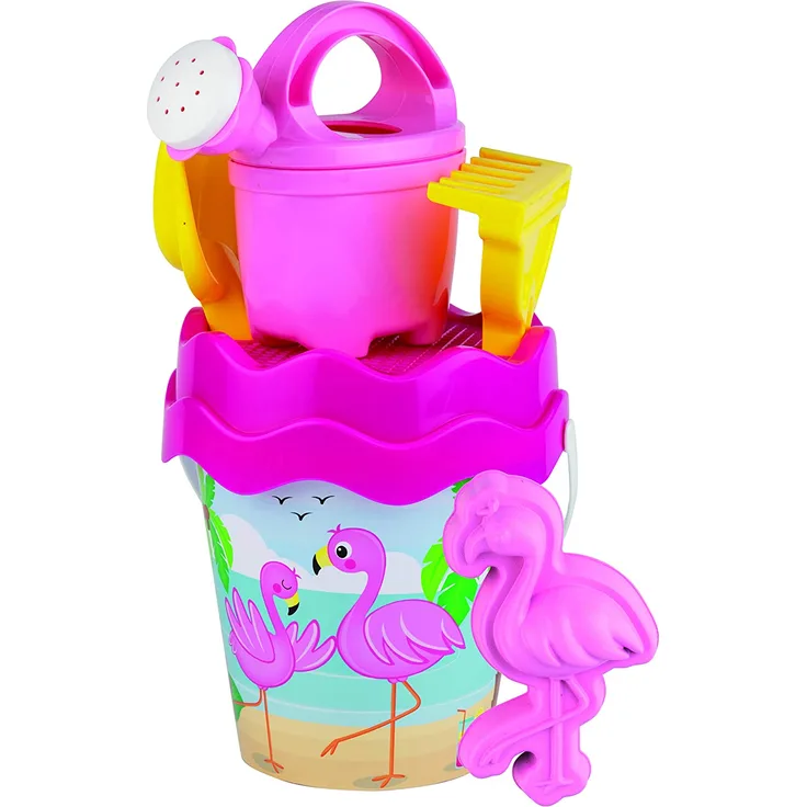 Simba 107114406 Flamingo Baby-Eimergarnitur, Mehrfarbig