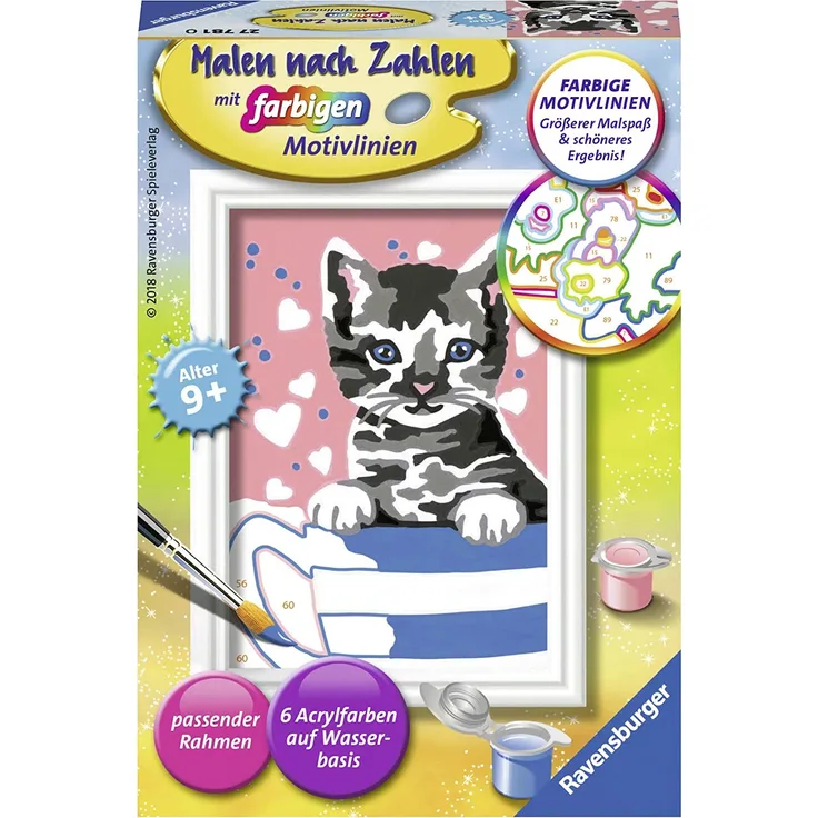 Ravensburger Malen nach Zahlen Kleines Kätzchen