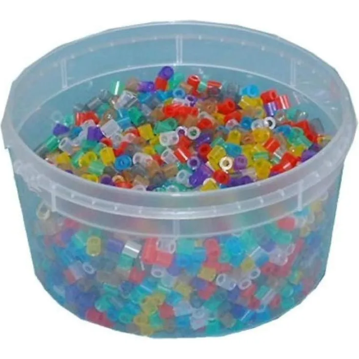 Hama 210-53 - 3000 Perlen, transparent, gemischt, in der Dose