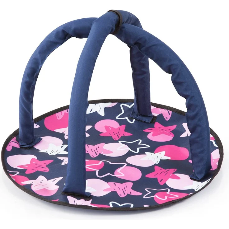 Puppenzubehör-Set Travel mit Reisebett und Hochstuhl (Blau-Pink) – Bild 4