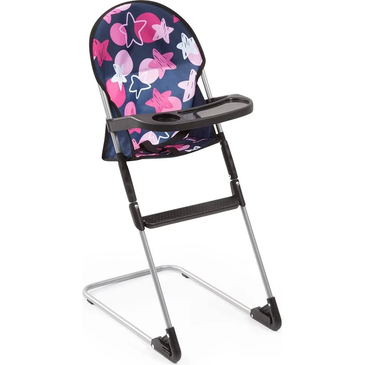 Puppenzubehör-Set Travel mit Reisebett und Hochstuhl (Blau-Pink) – Bild 3