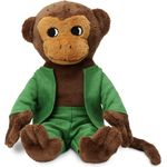 Micki & Friends 44371800 - Herr Nilsson Puppe 16 cm - Pippi Langstrumpfs AFFE als Stoffpuppe - Teddy - Plüschpuppe Kuscheltier - abnehmbare Kleidung - ab 0+ Monate