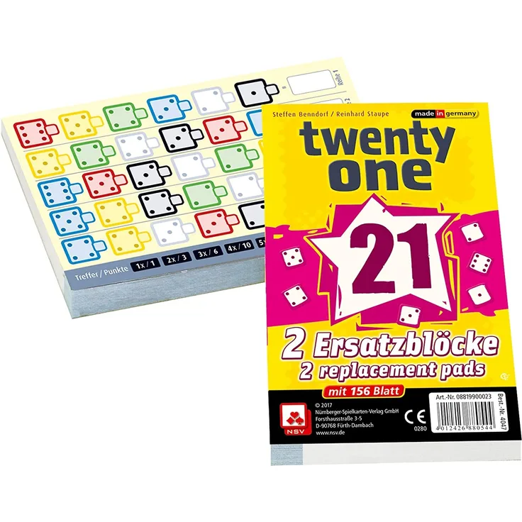 21 - Twenty One Ersatzblöcke (2er)