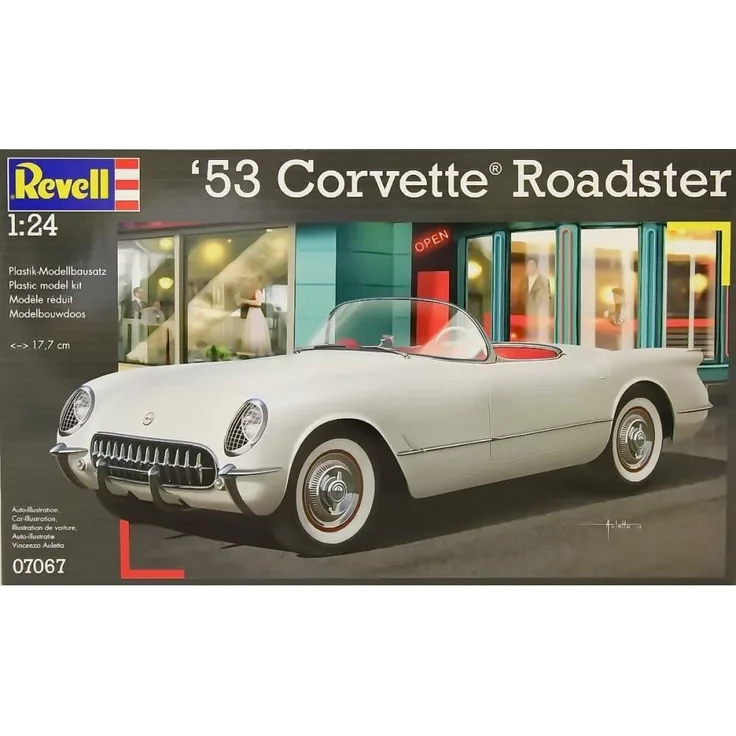 Revell '53 Corvette Roadster 1:24 Modellbausatz Bausatz Modell Auto Modellbau