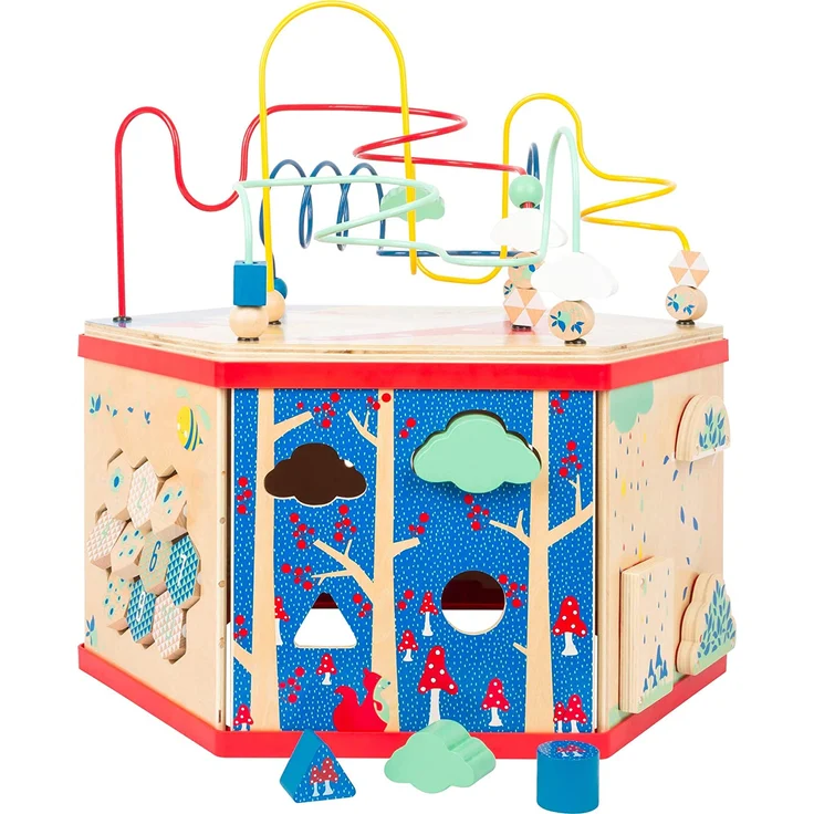 small foot 11051 Motorikwürfel XL "Move it!" aus FSC® 100%-zertifiziertem Holz, Motorikspiel auf sieben Spielflächen – Bild 12