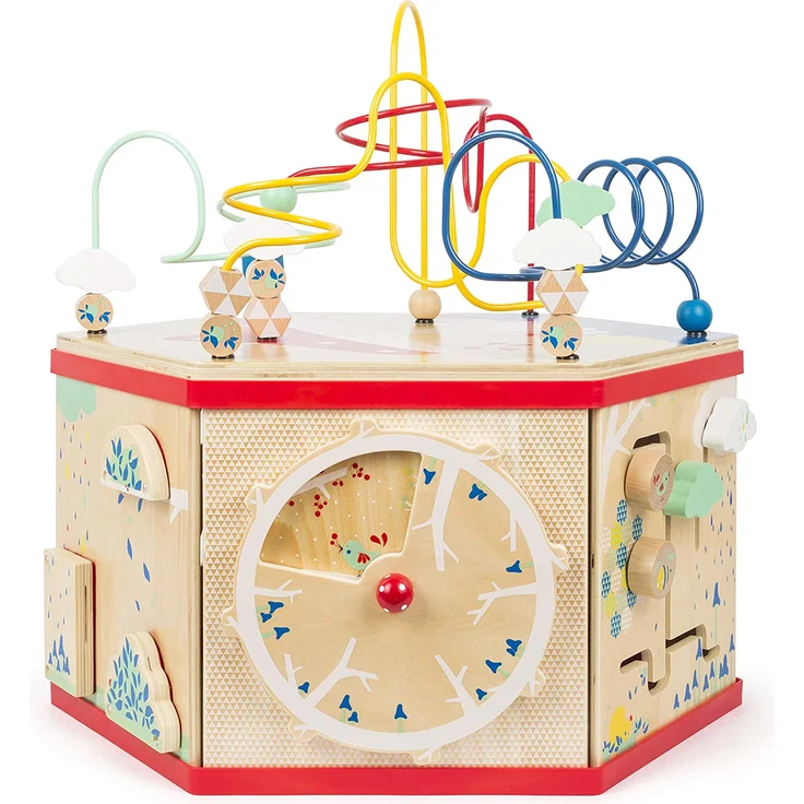 small foot 11051 Motorikwürfel XL "Move it!" aus FSC® 100%-zertifiziertem Holz, Motorikspiel auf sieben Spielflächen – Bild 11