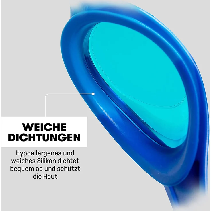 arena Kinder Unisex Training Wettkampf Schwimmbrille Spider Junior (UV-Schutz, Anti-Fog, Harte Gläser), mehrfarbig (Lime Fuchsia-White-Clear), One Size – Bild 6