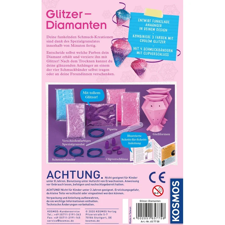 Kosmos Mitbring-Experimentierkasten Glitzer-Diamanten – Bild 2