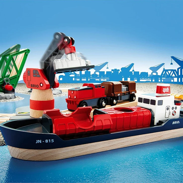 BRIO Bahn 33061 - Container Hafen Set – Bild 9