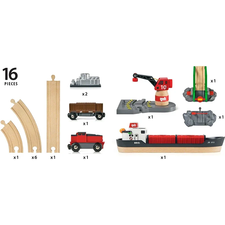 BRIO Bahn 33061 - Container Hafen Set – Bild 3