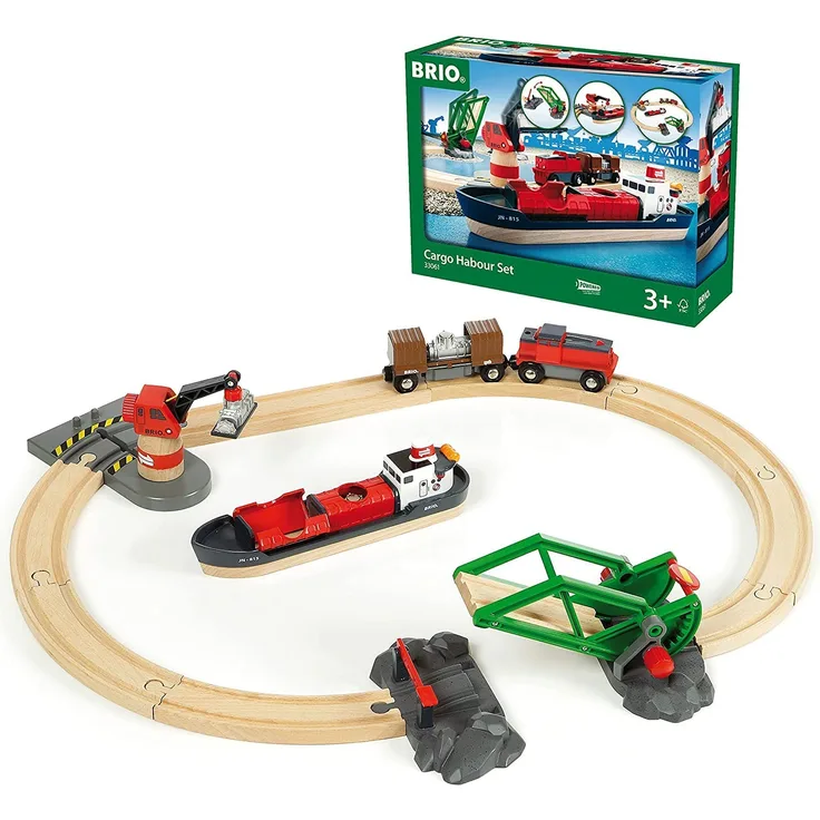 BRIO Bahn 33061 - Container Hafen Set