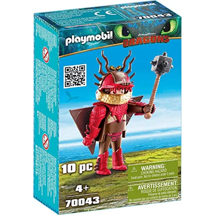 PLAYMOBIL 70043 Dragons Rotzbakke mit Fluganzug, bunt – Bild 1
