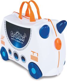 Trunki Ride-On Raumschiff Skye Etui Weiß